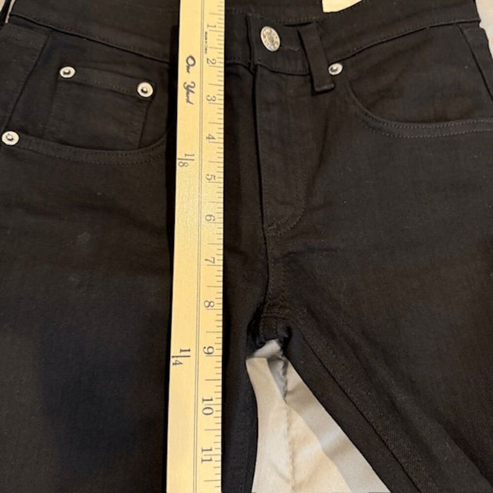 Rag & Bone Skinny Jeans in Coal Black Wash Stretch Size 24 - Picture 10 of 12
